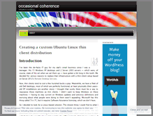 Tablet Screenshot of occasionalcoherence.com